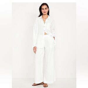 🆕 Old Navy Crinkle Gauze Wide Leg Pants
